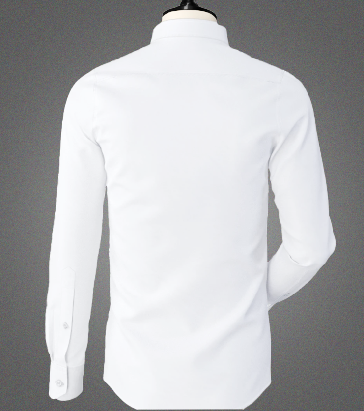 White Band Collar with Plain Back