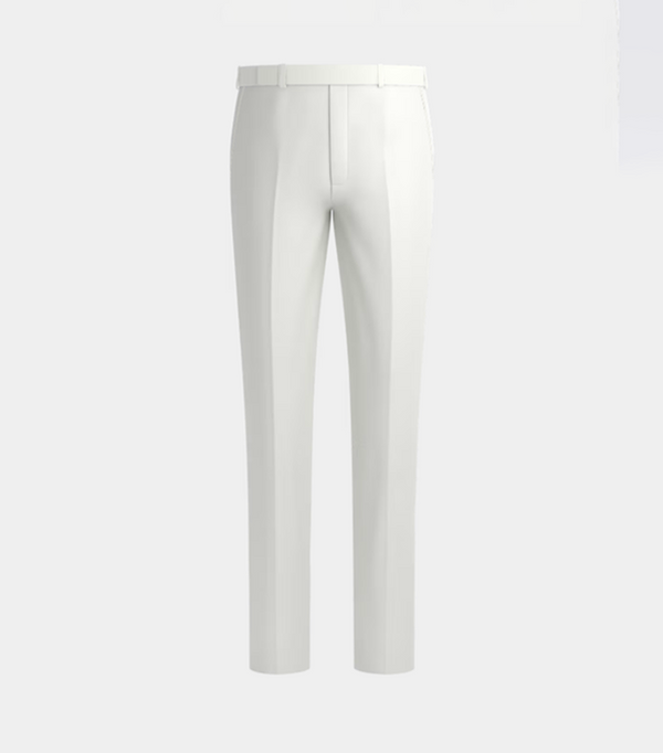 White Double Breasted Shawl  Lapel Tuxedo Suit