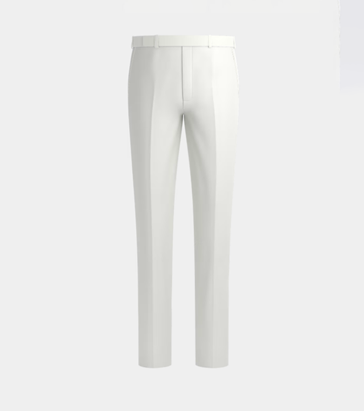 White Peak Lapel Tuxedo Suit
