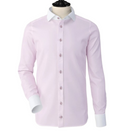 Powder Pink White Collar And Cuff Shirt