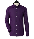 Deep Purple Classic Spread Collar Shirt