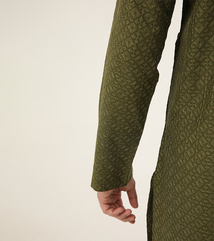 Olive Green Loop Buttons