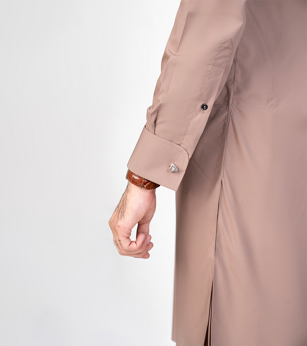 Coffee Button Down Collar