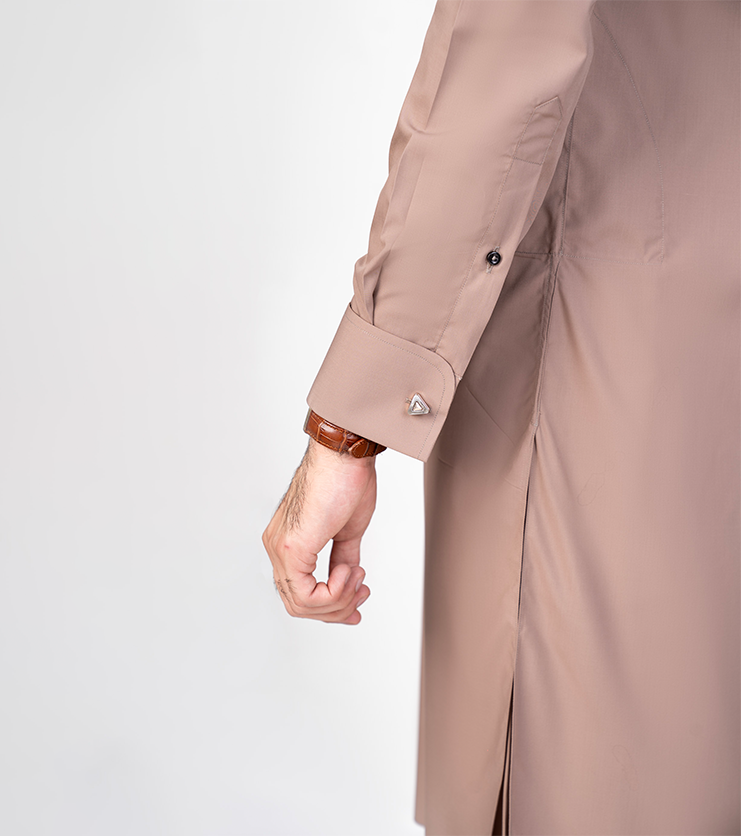 Coffee Button Down Collar