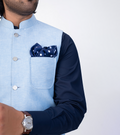 Irish Linen Waistcoats Sky Blue