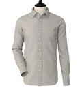Light Grey Classic Spread  Collar Shirt
