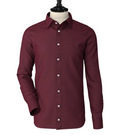 Marron  Classic Spread Collar Shirt