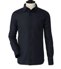 Navy Blue Classic Spread  Collar Shirt