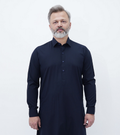 Classic Spread Collar Navy Blue