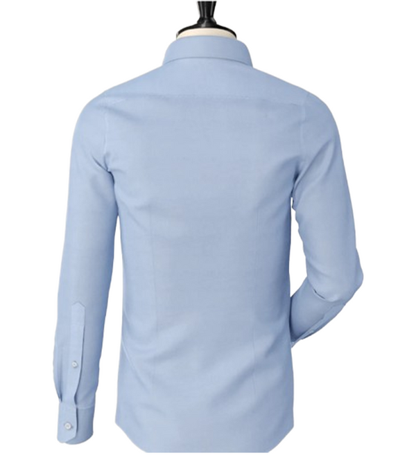 Powder Blue Classic Spread Collar Shirt