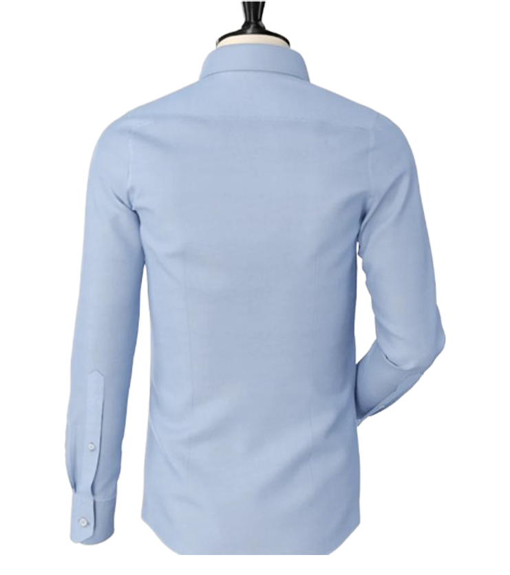 Powder Blue Classic Spread Collar Shirt