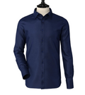 Royal Blue Classic Spread Collar Shirt