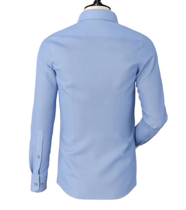 Sky Blue Classic Spread Collar Shirt