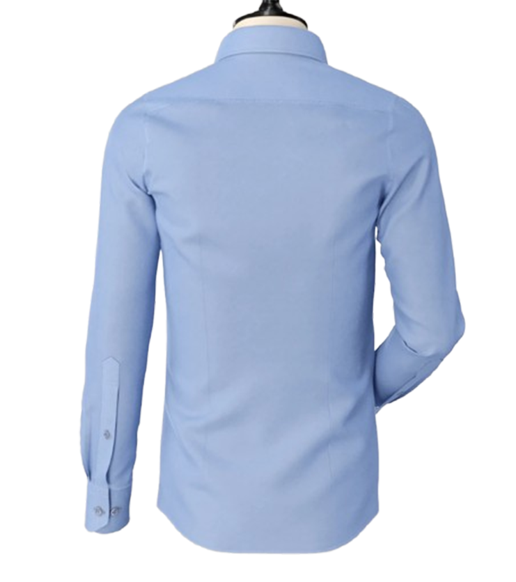 Sky Blue Classic Spread Collar Shirt